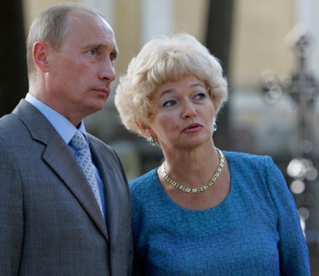 В.Путин и Л.Нарусова - вдова А.А.Собчака