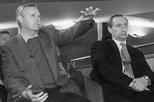 А.А.Собчак и В.В.Путин в начале 90-х годов 20 века